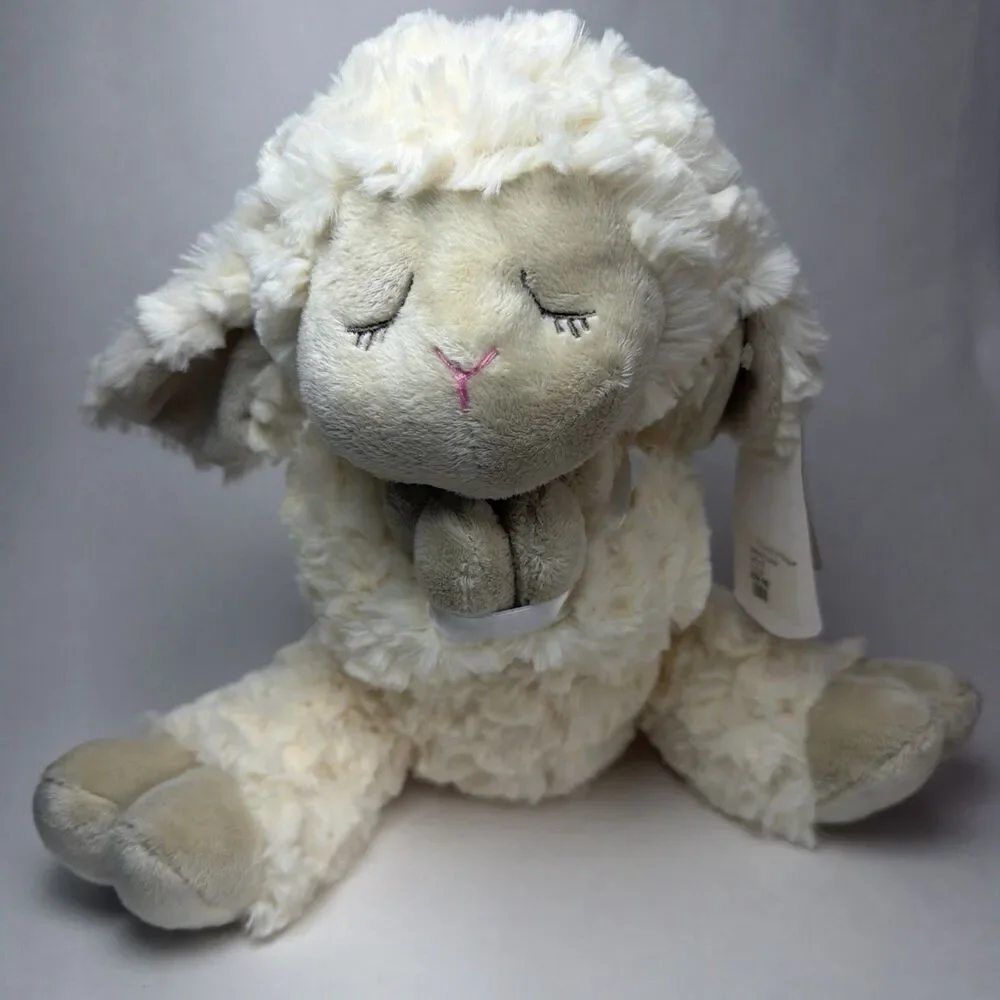 NWT Ganz Serenity Lamb 10” Stuffed Animal Toy, Plush Only No Crib Cross